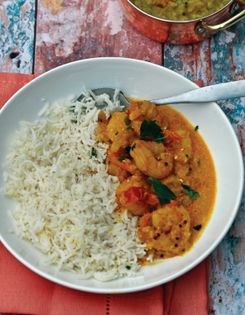 Kerala shrimp curry (Chemeen kari)
