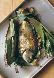 Keralan fish in a parcel