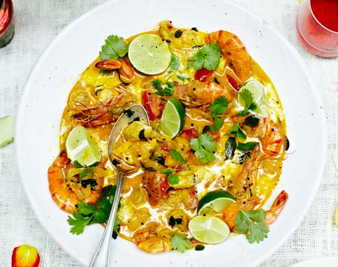 Keralan seafood curry