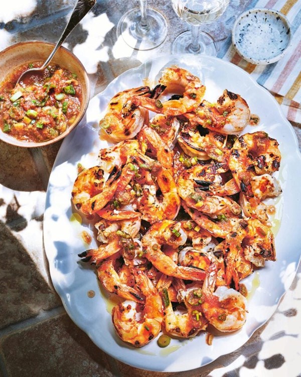 Kerkennah-style grilled prawns 