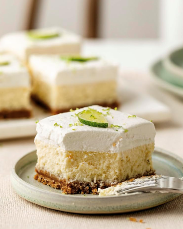 Key lime cheesecake bars