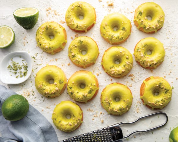 Key lime doughnuts