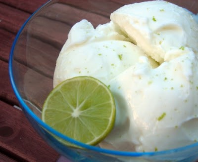 Key lime frozen yogurt
