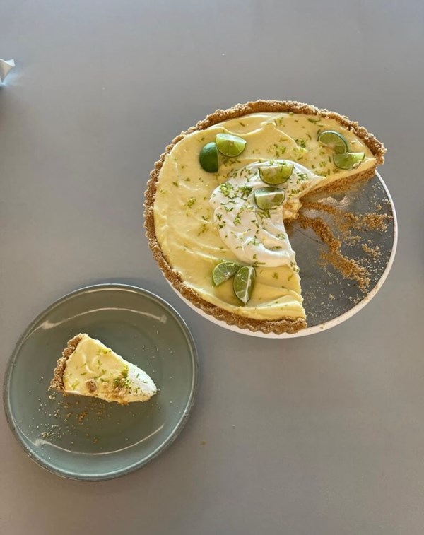 Key lime mascarpone tart