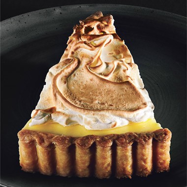 Key lime meringue tart