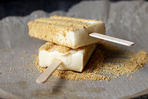 Key lime pie popsicles
