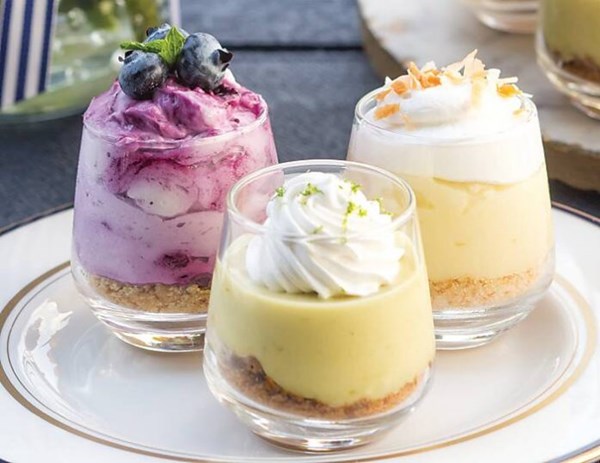 Key lime pie shooters
