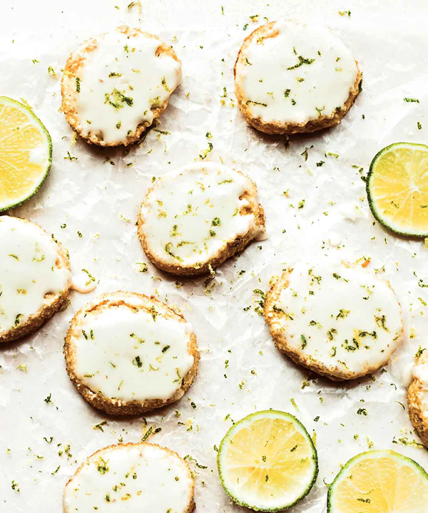 Key lime slice and bake cookies