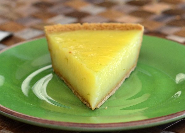 Key lime vinegar pie