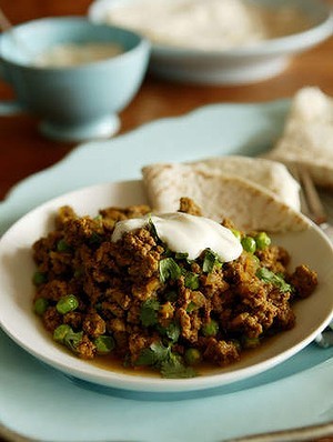 Kheema with peas