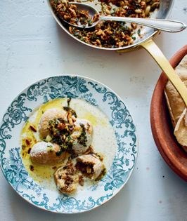 Kibbeh in mint-yogurt sauce (Kibbeh laban)