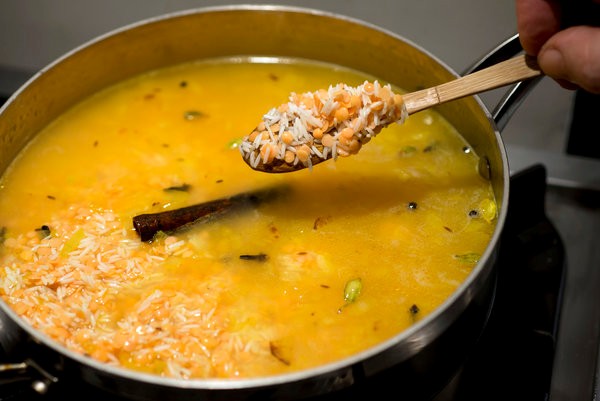 Kichri with massour dal