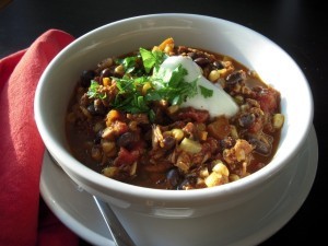 Kick-butt chicken chili