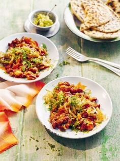 Kidney bean & apricot dopiaza