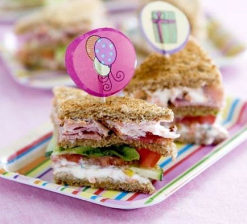Kids' club sandwiches