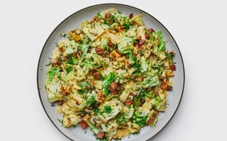 Kielbasa-cabbage stir-fry