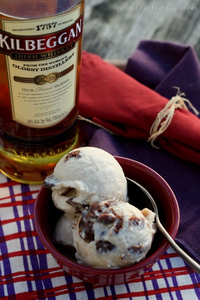 Kilbeggan whiskey & cherry ice cream