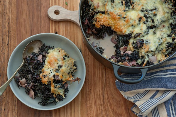 Killer kale gratin