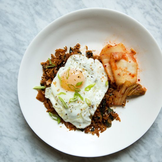 Kimchi-and-kale fried rice