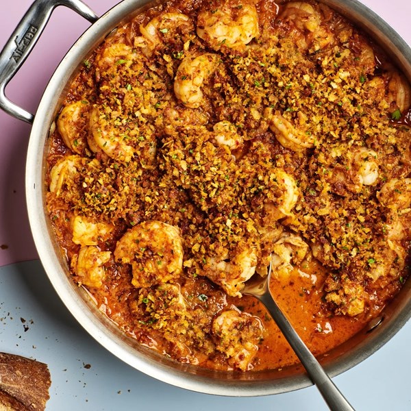 Kimchi-bacon shrimp