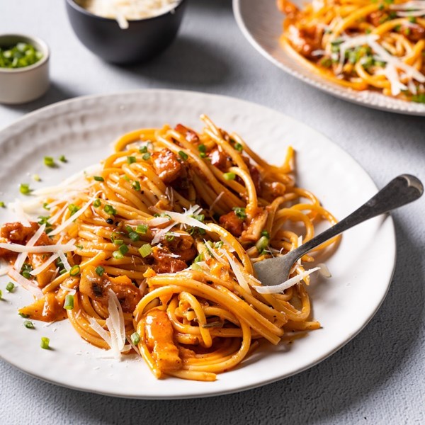 Kimchi carbonara