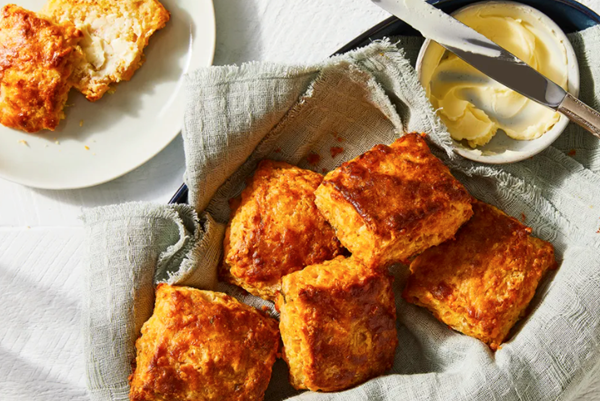 Kimchi cheddar biscuits