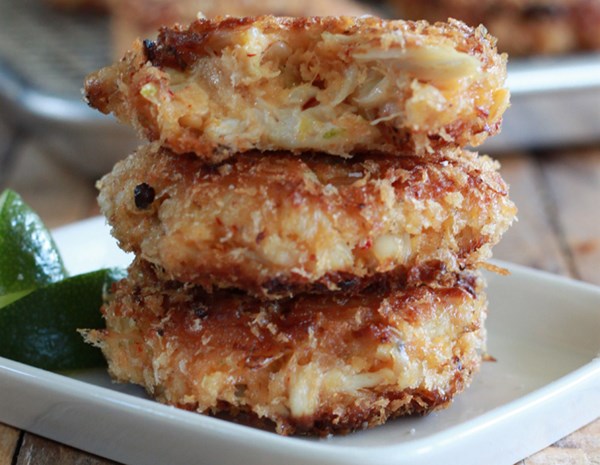 Kimchi crab cakes