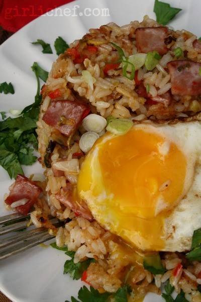 Kimchi fried rice (with quick kimchi)