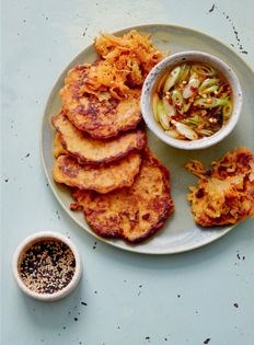Kimchi pancakes