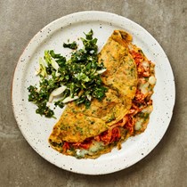 Kimchi pancakes