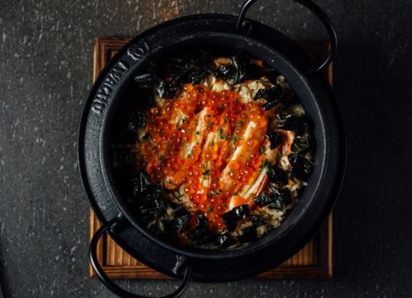 King crab kamameshi