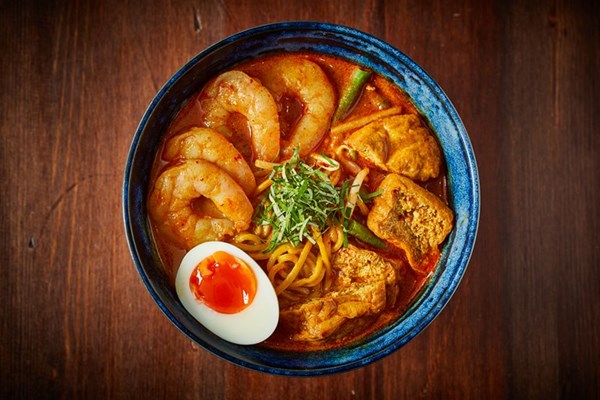 King prawn Nyonya curry laksa