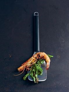 King prawns with fennel