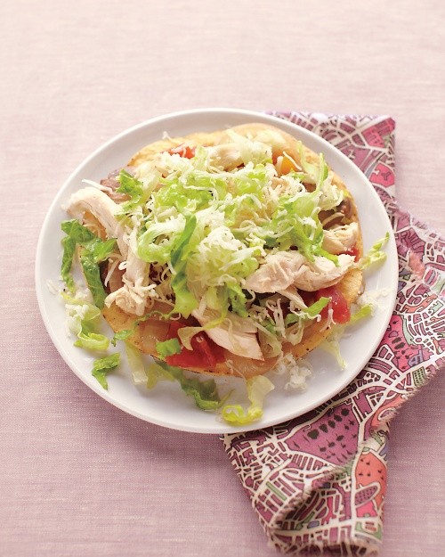 King Ranch chicken tostadas