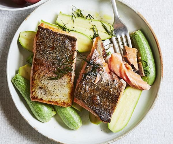 King trout & Lebanese zucchini [Hugh Wennerbom]