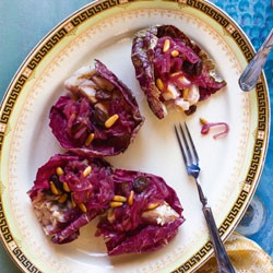 Kingfish in saor with radicchio