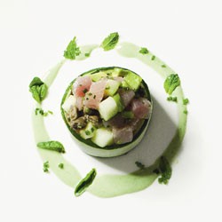 Kingfish tartare verte