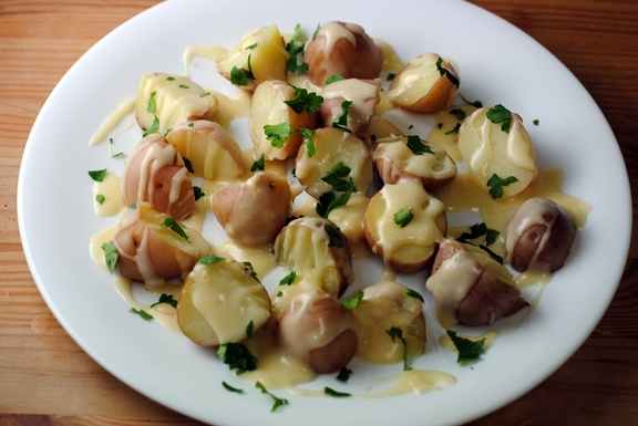 Kissing cousins: raclette fondue