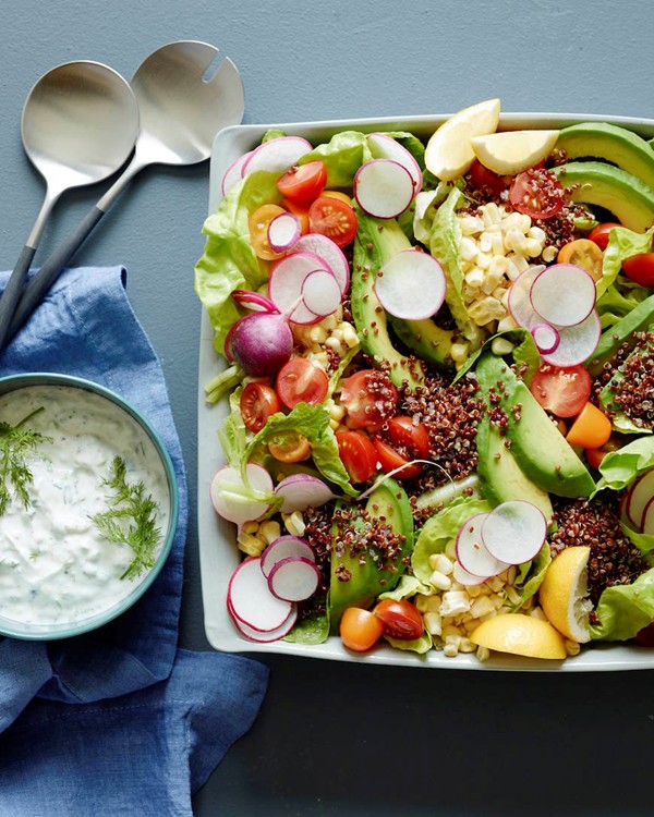 Kitchen sink quinoa salad