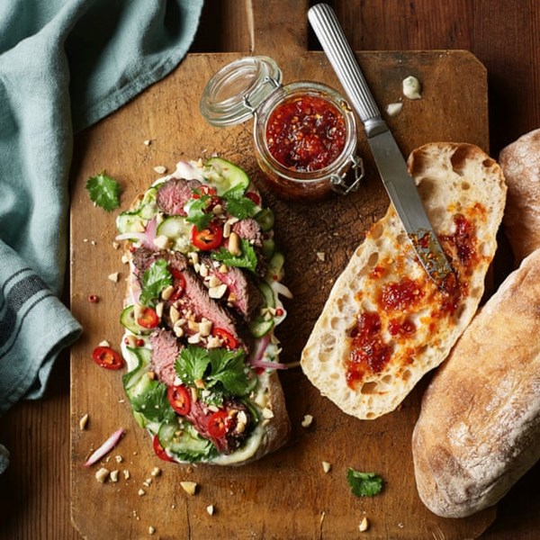 Kiwi & Roo's 'lucky beef' steak sandwich
