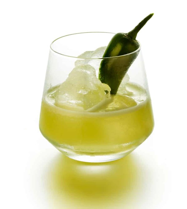Kiwi and burnt jalapeño Margarita