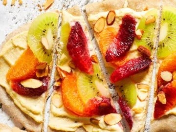 Kiwi-orange flatbreads 