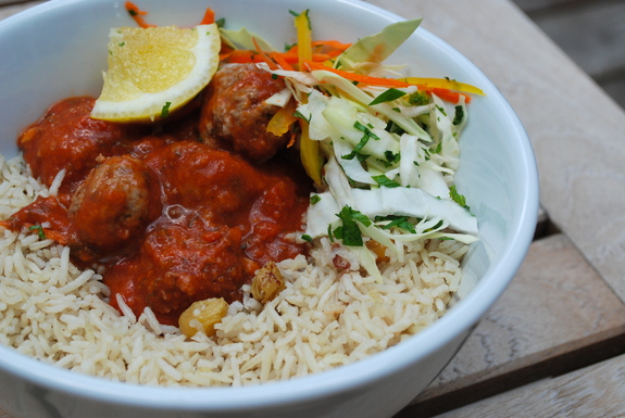 Knock-off Leon Moroccan meatballs