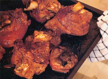 Knuckles and hocks, hands and scrag ends