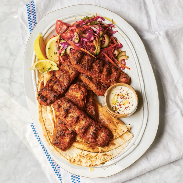 Köfte kebabs & garlic sauce