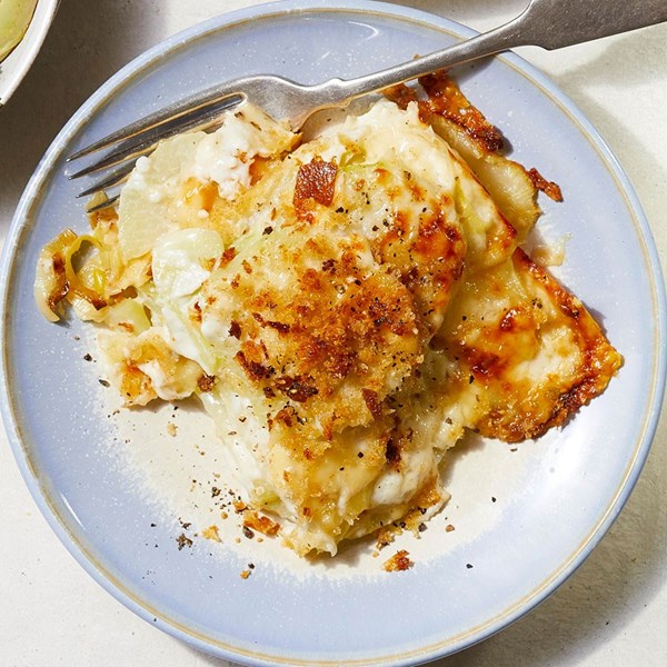 Kohlrabi gratin