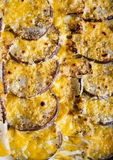 Kohlrabi potato gratin