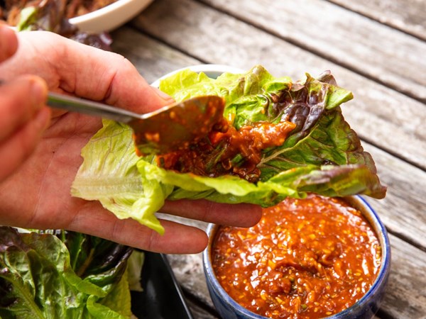 Korean barbecue dipping sauce (Ssamjang)