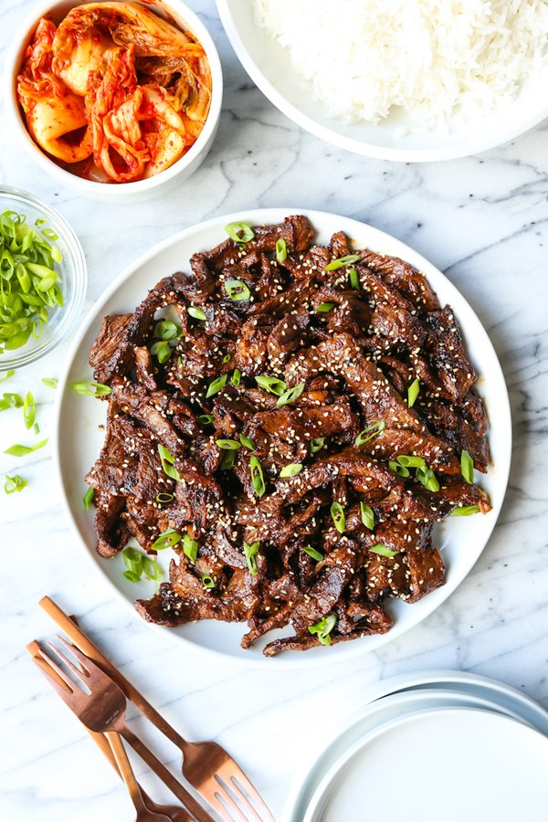 Korean beef bulgogi