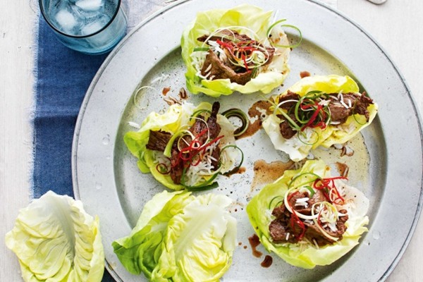 Korean beef lettuce cups (Bulgogi)